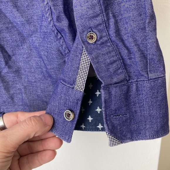 Ted Baker size 4 large chambray shirt - Picture 4 of 11